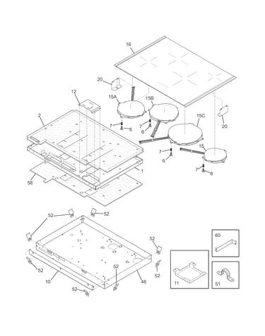 Maintop/surface units