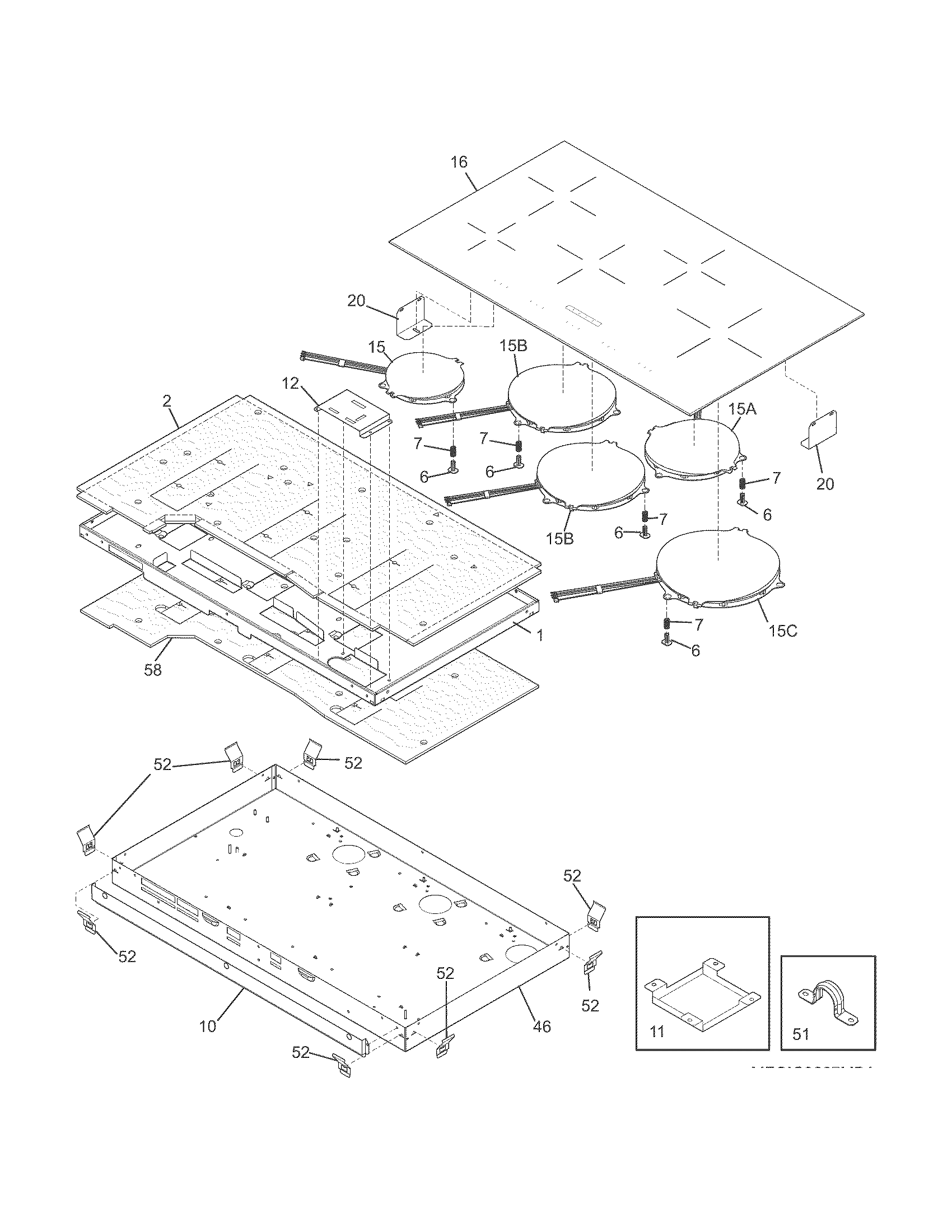 Maintop/surface units