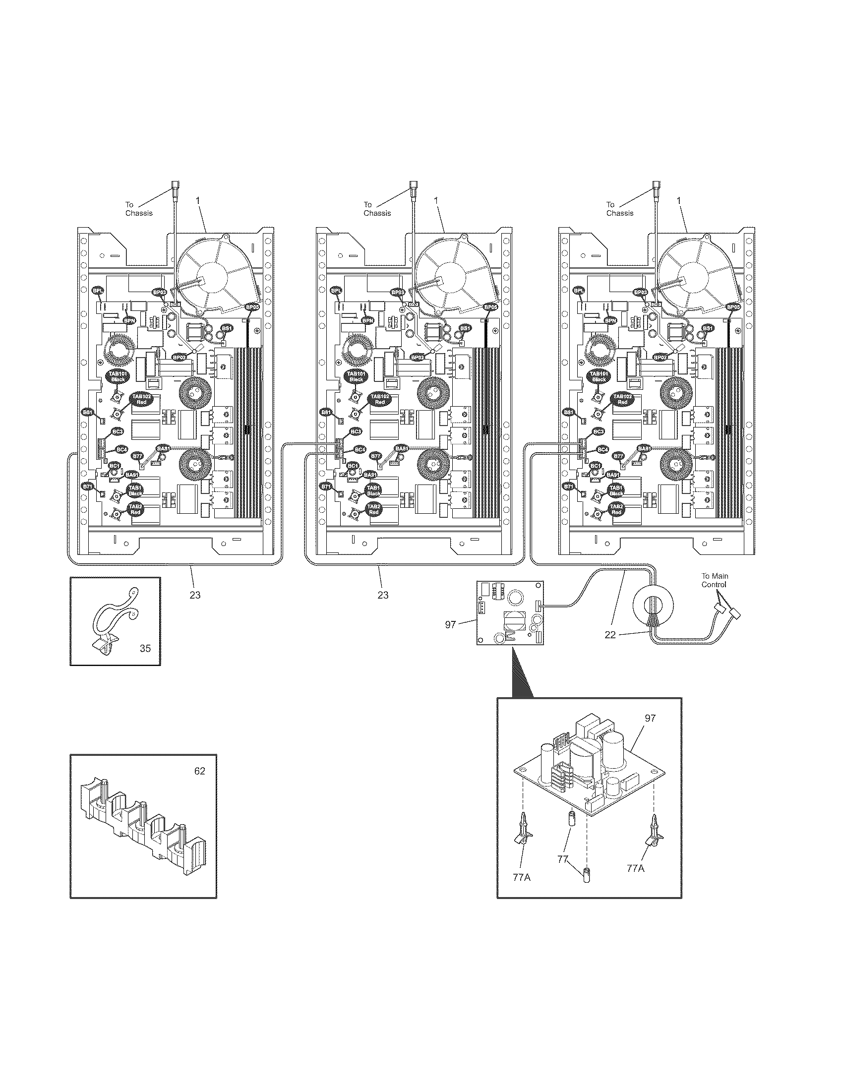 Controls/induction unit