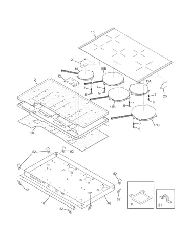 Maintop/surface units