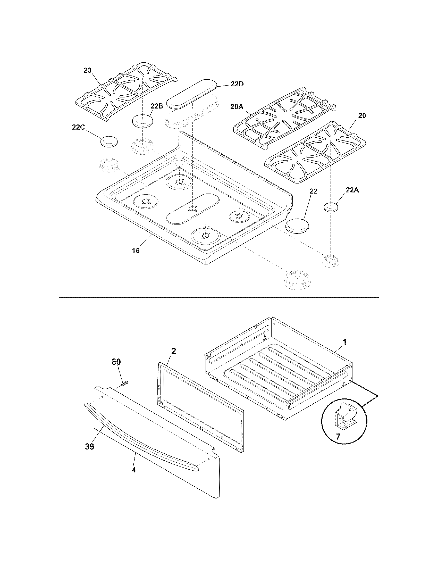 Top/drawer