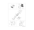 Frigidaire CRA086HT110 recommended spare parts diagram