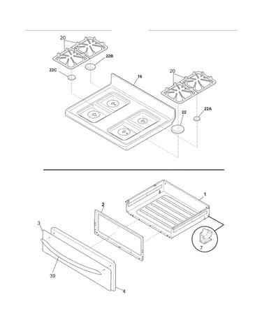 Top/drawer