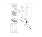 Frigidaire FFU14F5HWN cabinet diagram