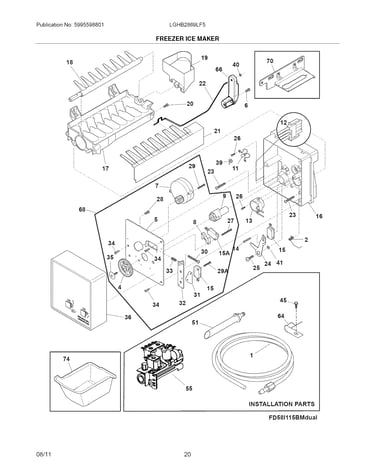 Freezer ice maker