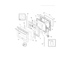 Frigidaire CPCF3091LFC door diagram