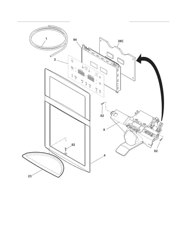 Controls/ice dispenser
