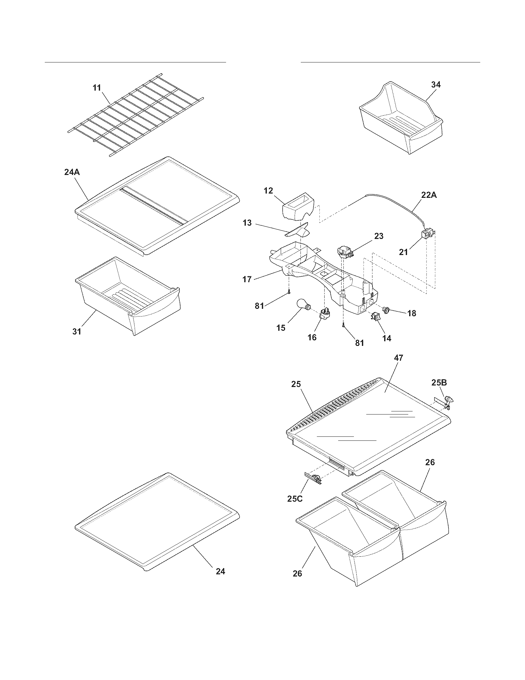 SHELVES