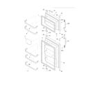 Frigidaire FFTR1817LW7 door diagram