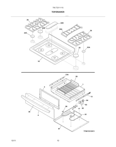 Top/drawer