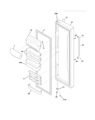Refrigerator door