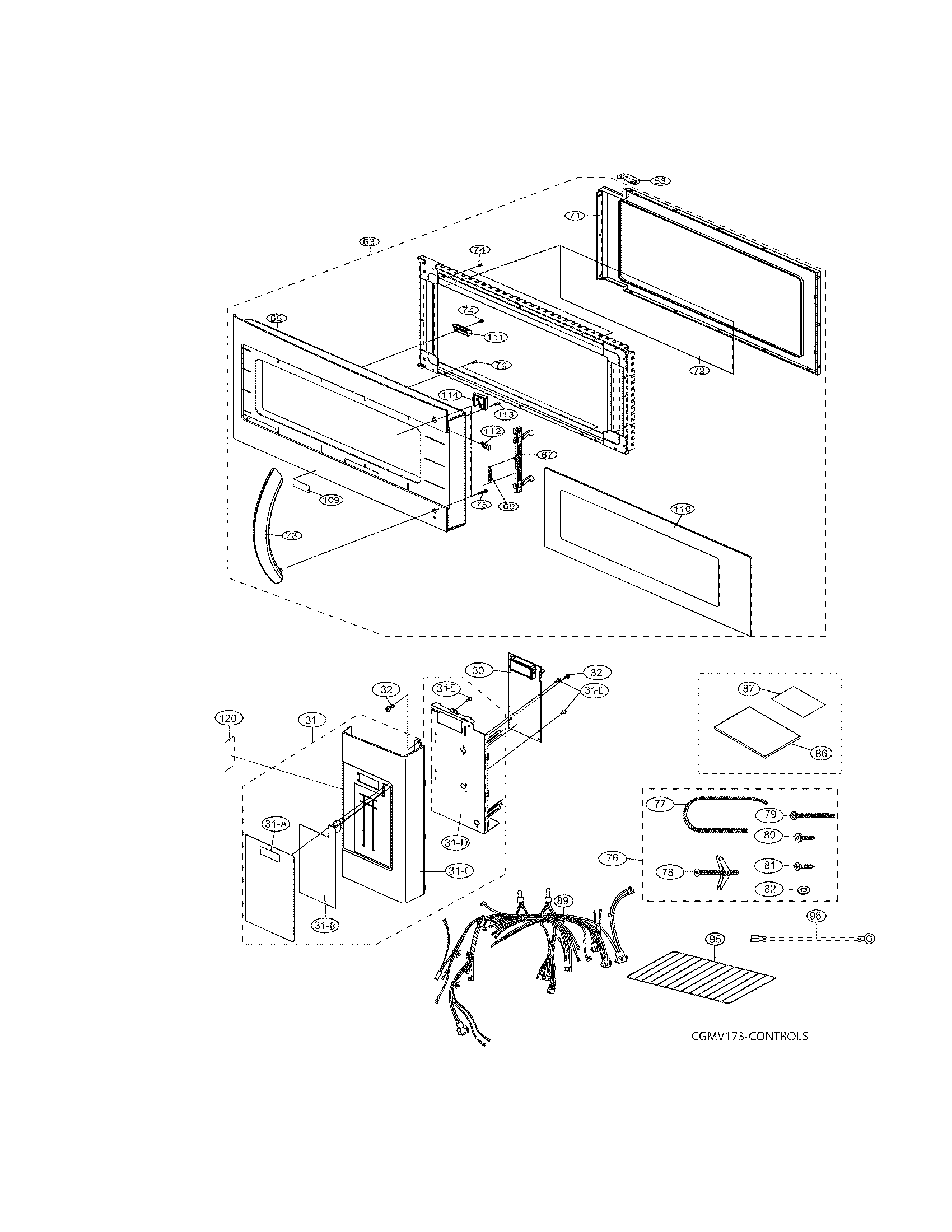 CONTROL PANEL,DOOR,MISCELLANEOUS