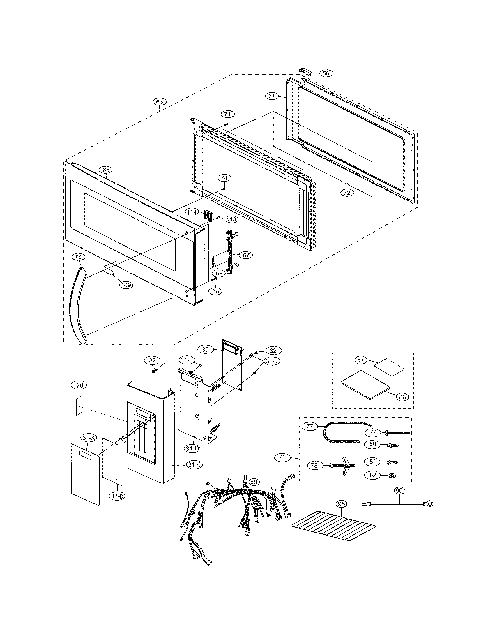 CONTROL PANEL,DOOR,MISCELLANEOUS