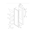 Frigidaire DGUS2645LF2 refrigerator door diagram