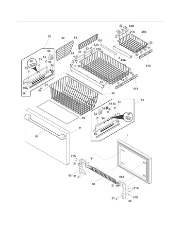 Freezer drawer - basket