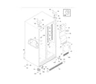 Frigidaire FRS6HR45KS7 cabinet diagram