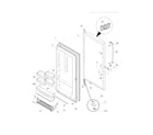 Frigidaire GLFH17F8HWL door diagram