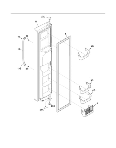 Freezer door