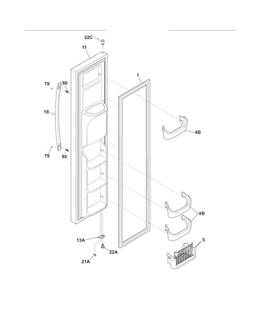 Freezer door