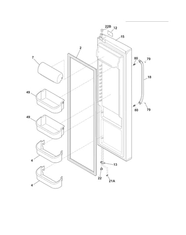 Refrigerator door