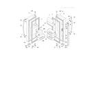 Crosley CFD26WIS4 fresh food doors diagram