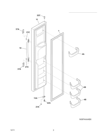 Freezer door