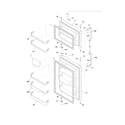 Frigidaire FFTR1715LW9 doors diagram