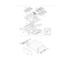 Frigidaire FGGS3045KWE top/drawer diagram