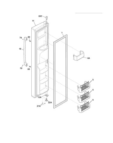 Freezer door
