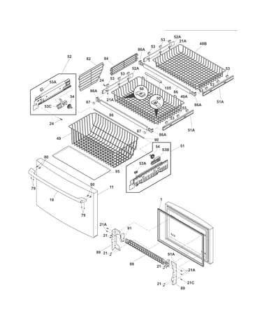 Freezer drawer - basket