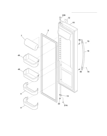 Refrigerator door
