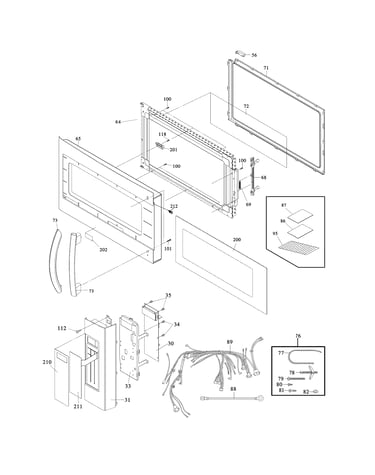 Control panel, door, misc