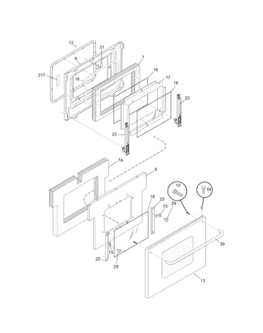 Oven door