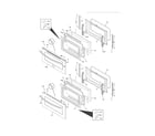 Frigidaire FGEF306TMFB doors diagram