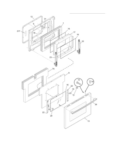 Oven door