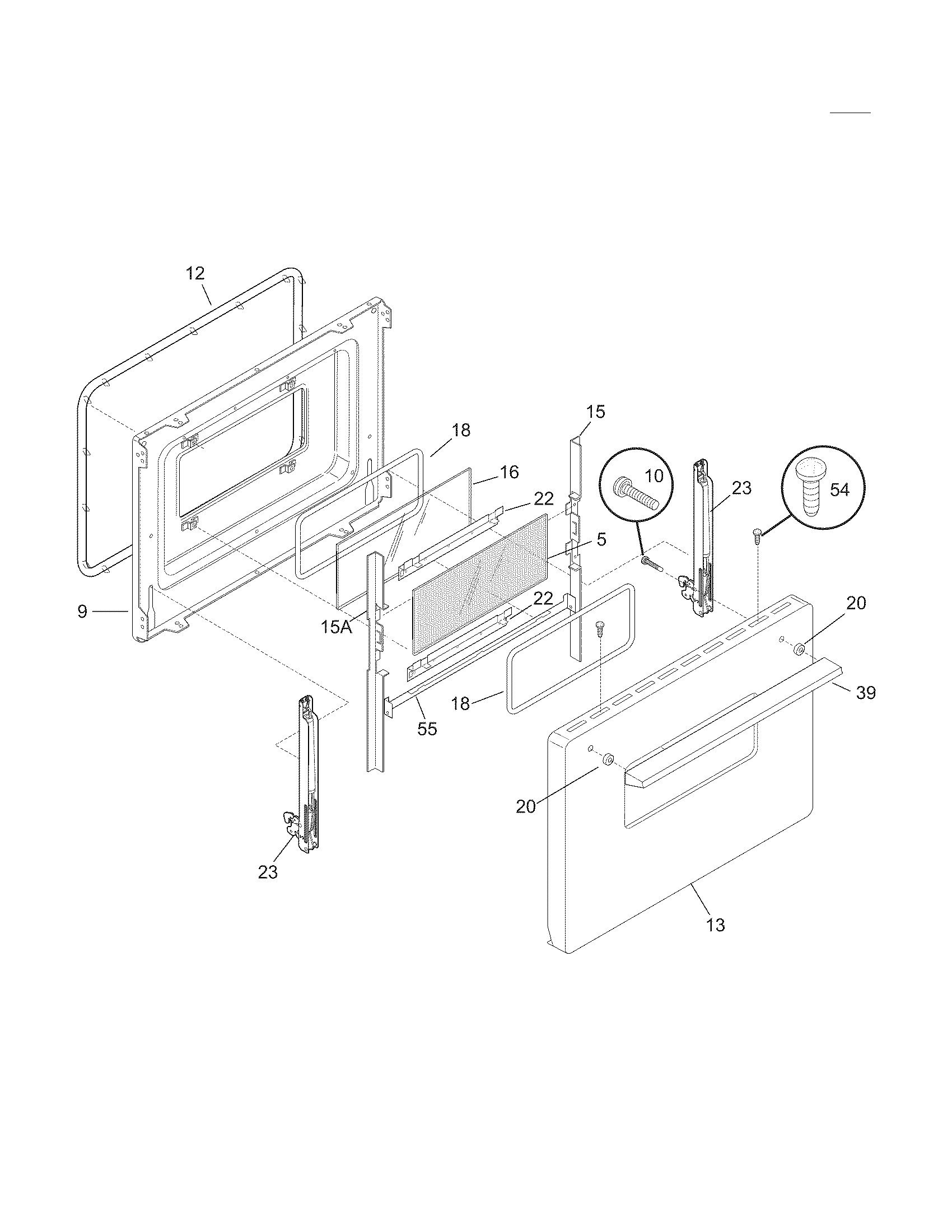Oven door