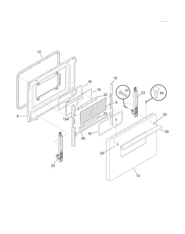 Oven door