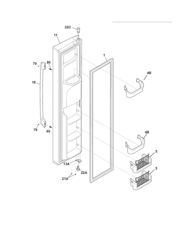 Freezer door