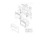 Frigidaire FGES3065KBF door diagram