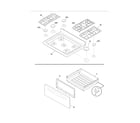 Frigidaire CGGF3032MBA top/drawer diagram