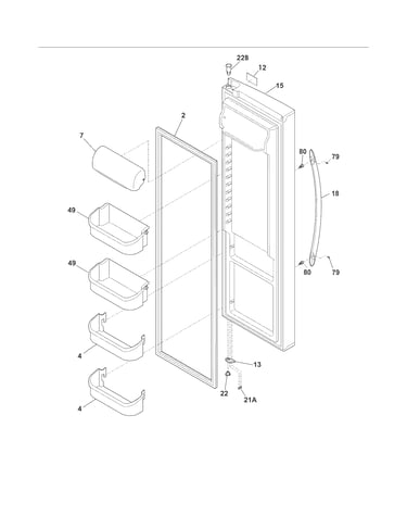 Refrigerator door