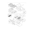 Electrolux EI30DS55LBA top/drawer diagram
