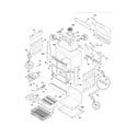 Frigidaire FFED3025LWD body diagram