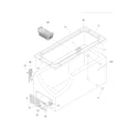 Frigidaire FFCH15M1NW1 cabinet diagram
