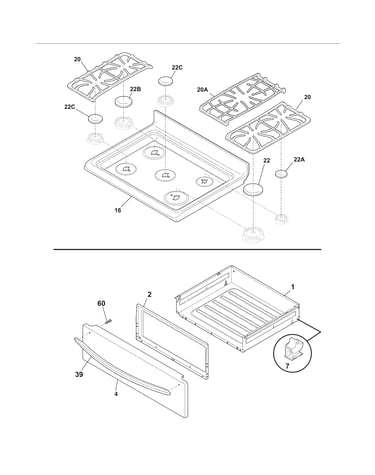 Top/drawer