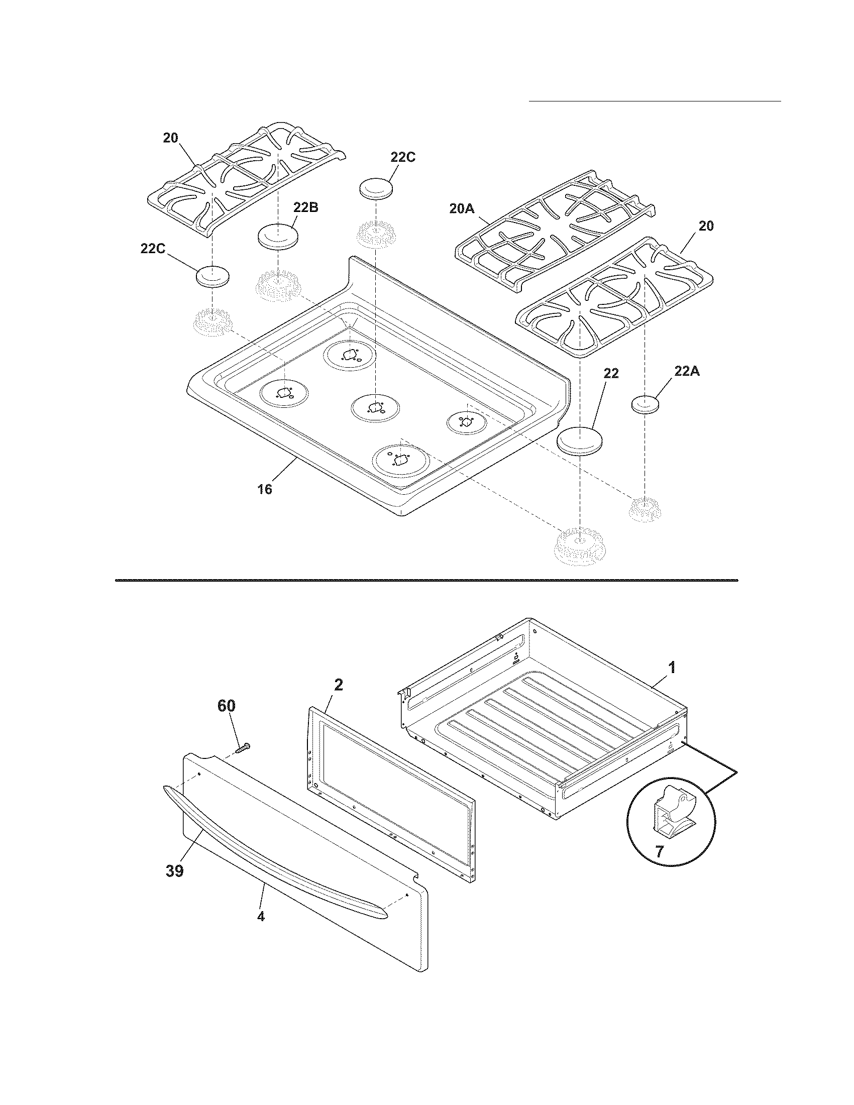 Top/drawer