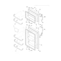 Frigidaire LFTR1814LW9 doors diagram