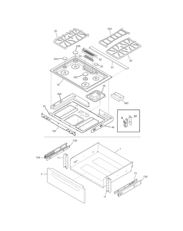 Top/drawer