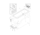 Frigidaire GLFC1526FWA cabinet diagram