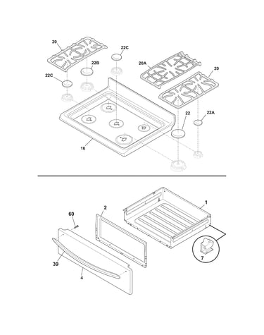Top/drawer